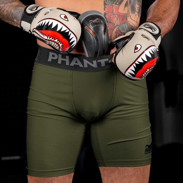 Phantom Athletics Kompressionsshorts Vector Apex – Khaki