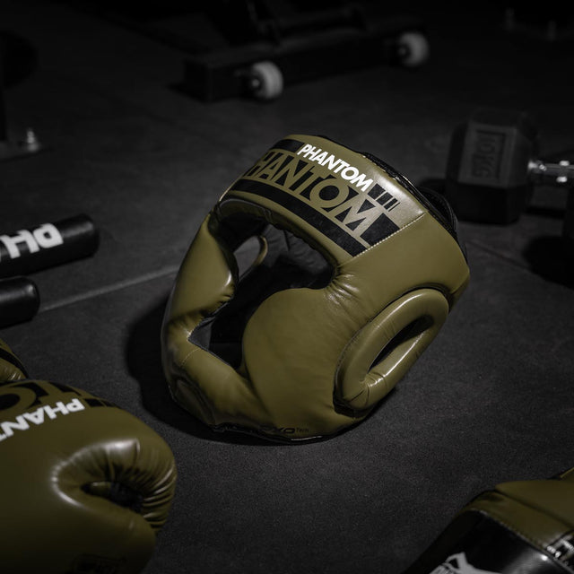 Casco da boxe Phantom Athletics Apex Full Face – Verde