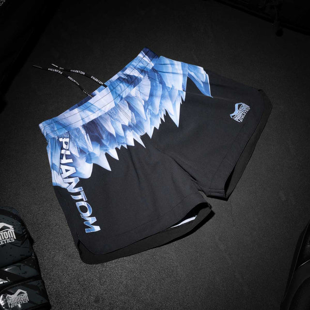 Calções de MMA Phantom Athletics Fusion-R Iceman – Preto/Azul