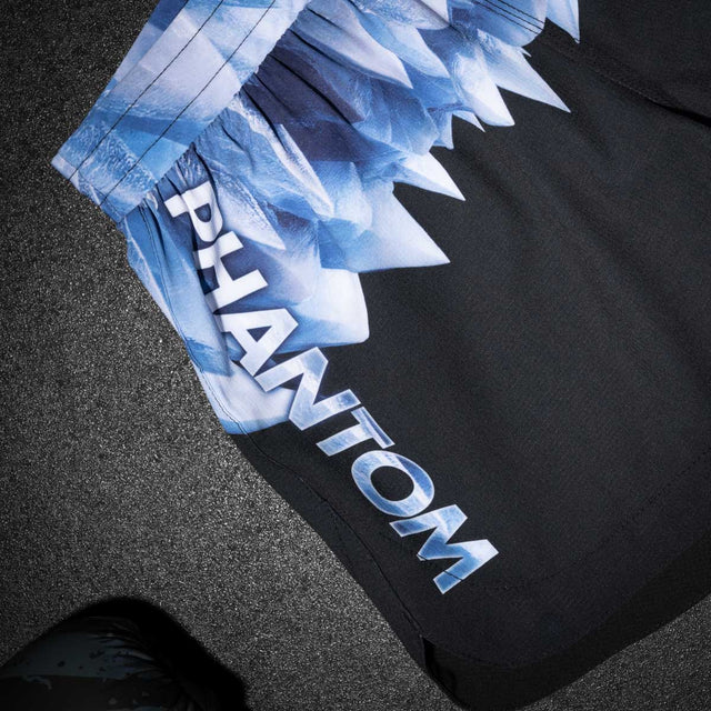 Calções de MMA Phantom Athletics Fusion-R Iceman – Preto/Azul