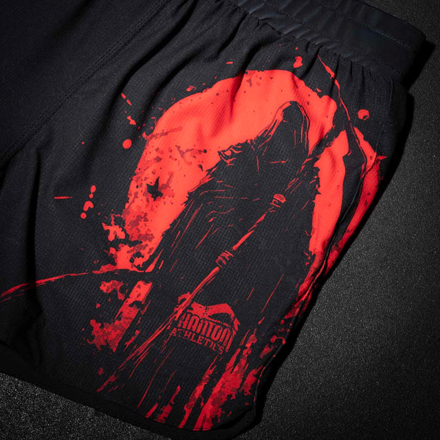 Calções de MMA Phantom Athletics Fusion-R Reaper – Preto/Vermelho