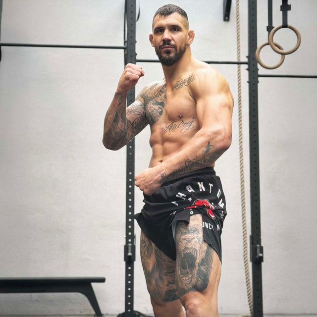 Pantalones de MMA Phantom Athletics EVO Punchy – Negro/Rojo