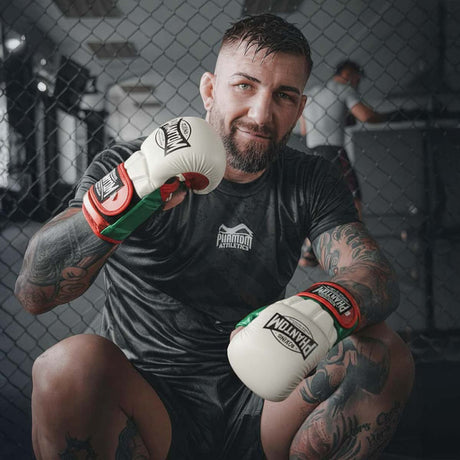 Rękawice MMA Phantom Athletics Mexico – Białe/Zielone/Czerwone
