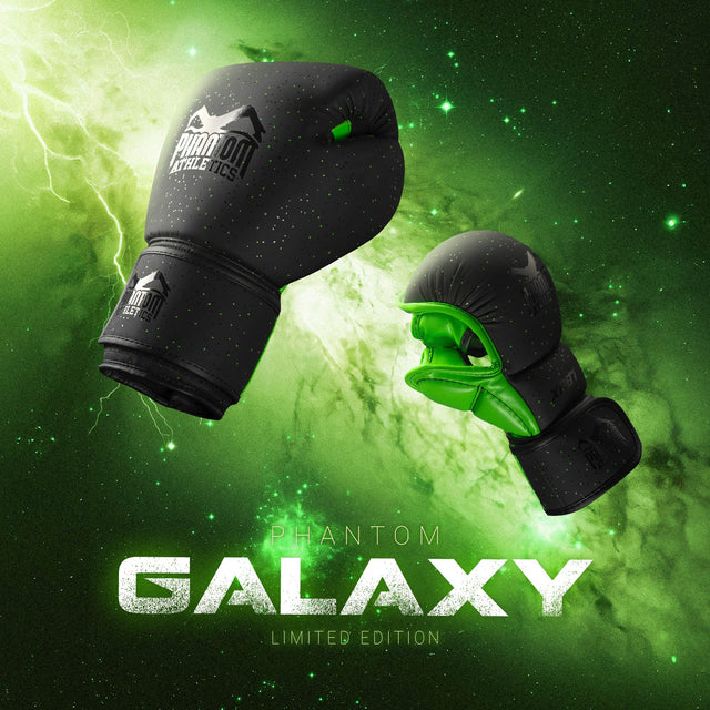 Phantom Athletics MMA-Handschuhe Galaxy – Schwarz/Neon Grün