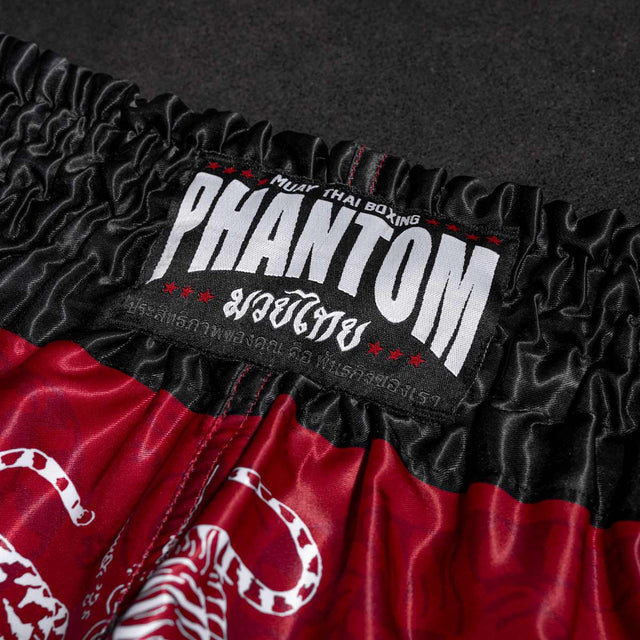 Pantaloncini Muay Thai Phantom Athletics Sak Yant – Rosso