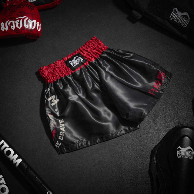 Pantaloncini Muay Thai Phantom Athletics Tiger Unit – Nero