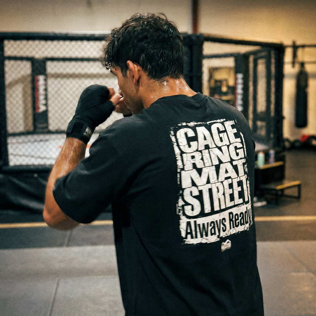 T-Shirt Phantom Athletics Cage Ring Mat Street – Noir