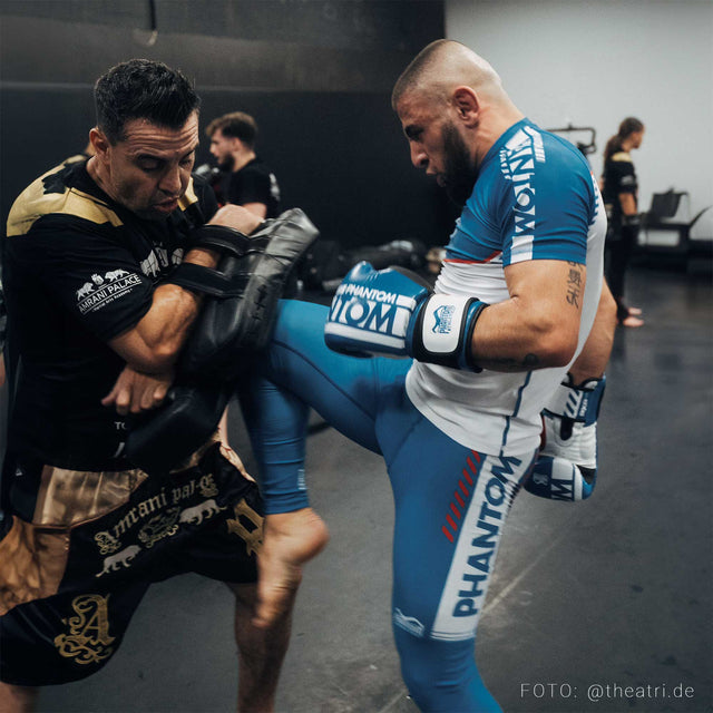Rashguard Phantom Athletics EVO Apex Manches courtes – Bleu