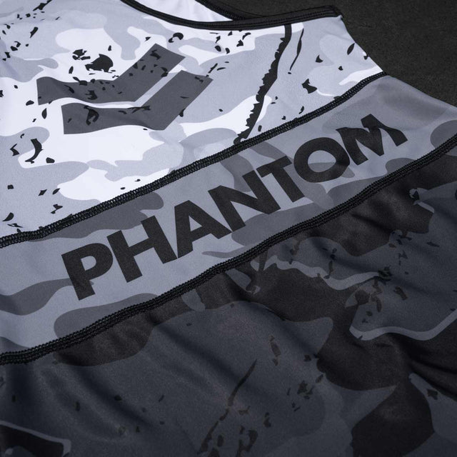 Débardeur de lutte Phantom Athletics Delta – Blanc/Gris/Noir