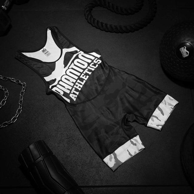 Phantom Athletics Worstelsinglet Warfare - Negru/Urban Camo