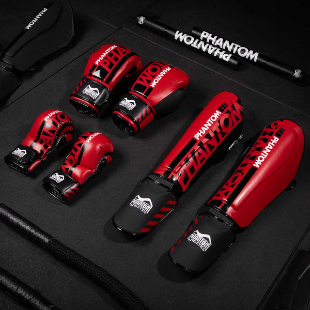 Tibiere Phantom Athletics APEX Striking – Roșu