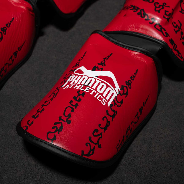 Phantom Athletics Shin Guards Muay Thai – Red