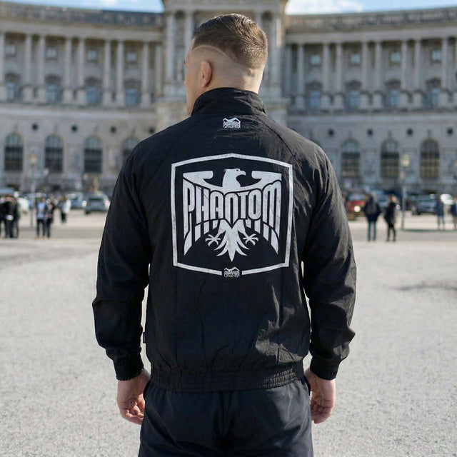 Jacheta de antrenament Phantom Athletics DMC Germany Eagle - Negru/Roșu/Galben