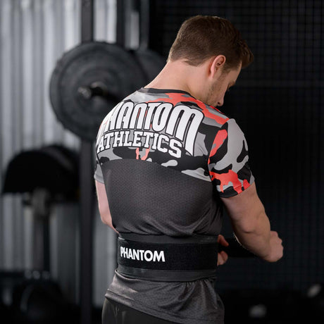 Phantom Athletics Tréninkové tričko EVO Camo – Červené