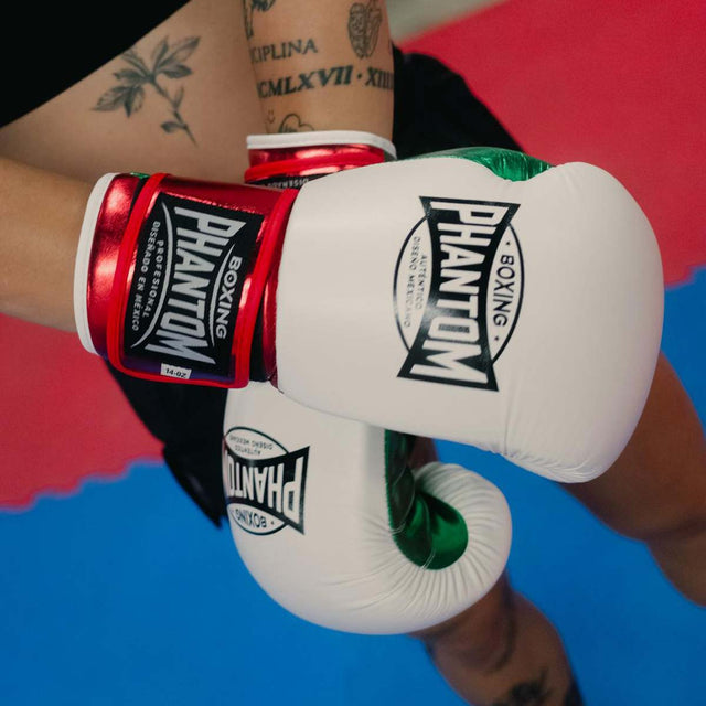 Phantom Athletics Boxing gloves Mexico – White/Green/Red