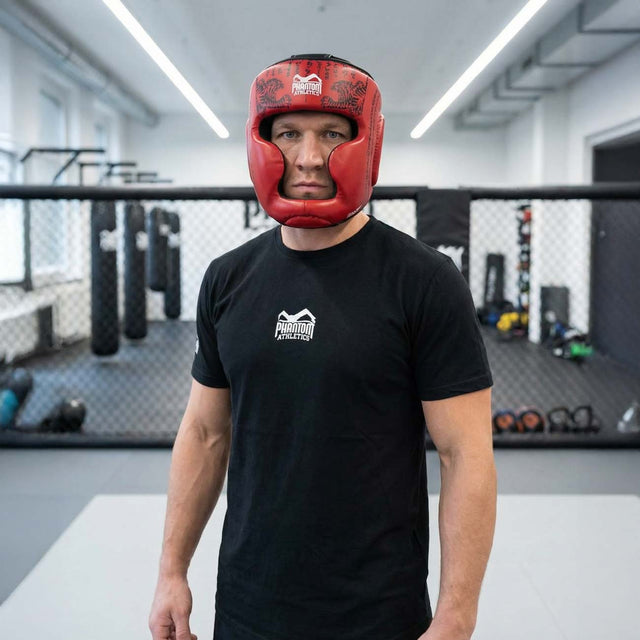 Casco de boxeo Phantom Athletics Muay Thai – Rojo
