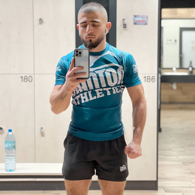 Rashguard Phantom Athletics Warfare – Camo albastru marin