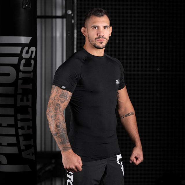 Phantom Athletics Rashguard Tactic Korta Ärmar – Svart