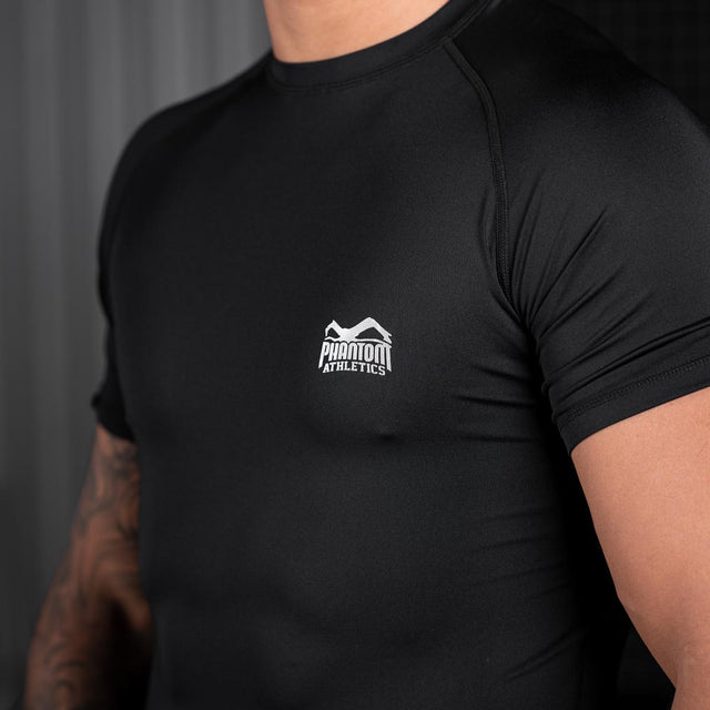 Phantom Athletics Rashguard Tactic Korta Ärmar – Svart