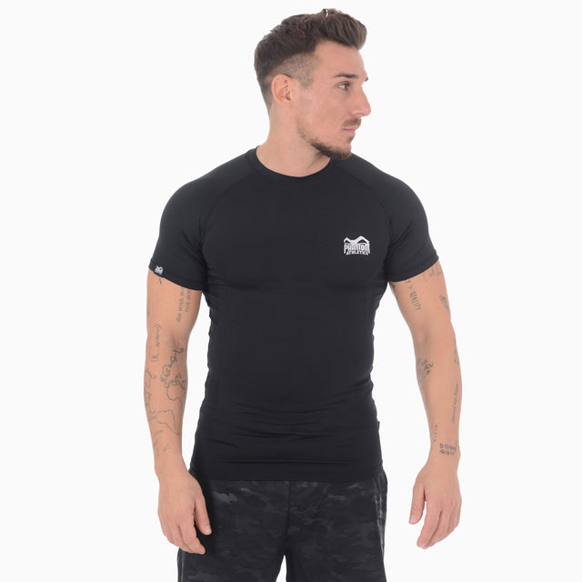 Phantom Athletics Rashguard Tactic Korta Ärmar – Svart