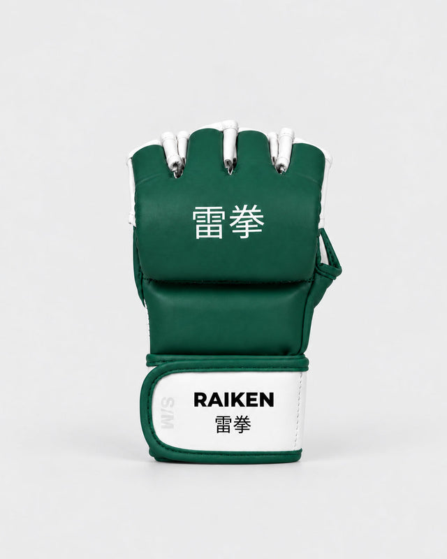 MMA rukavice Raiken KAZE – Zelené/bílé