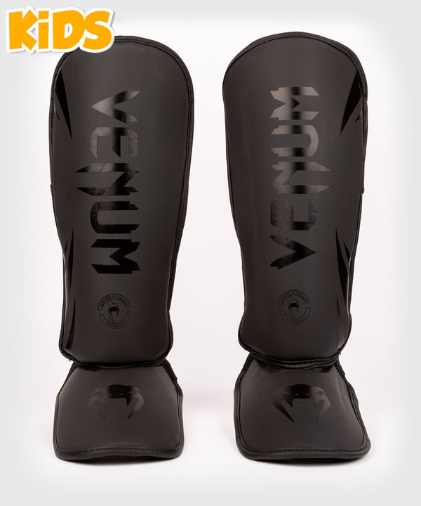Protège-tibias Venum Challenger Kickboxing Enfant – Noir
