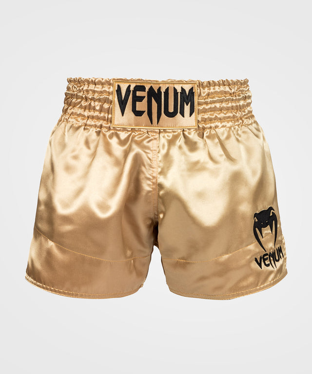 Pantaloncini da kickboxing Venum Classic – Oro/Nero