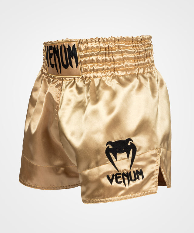 Pantaloncini da kickboxing Venum Classic – Oro/Nero