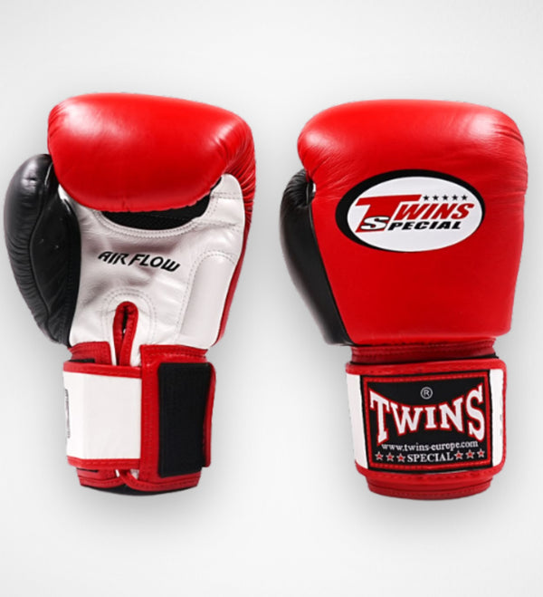 Rękawice bokserskie Twins BGVL3 Air – Czerwone/Czarne/Białe