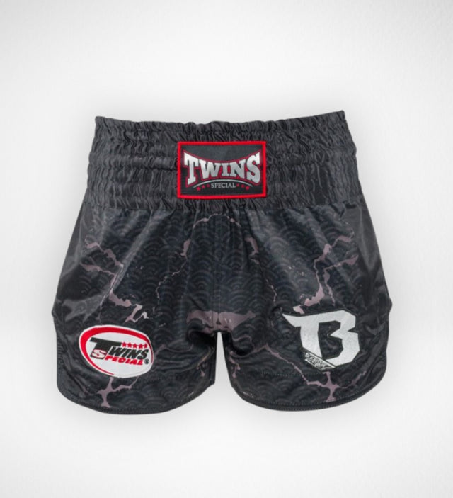 Twins Muay Thai Shorts TBT6 - Zwart/Grijs