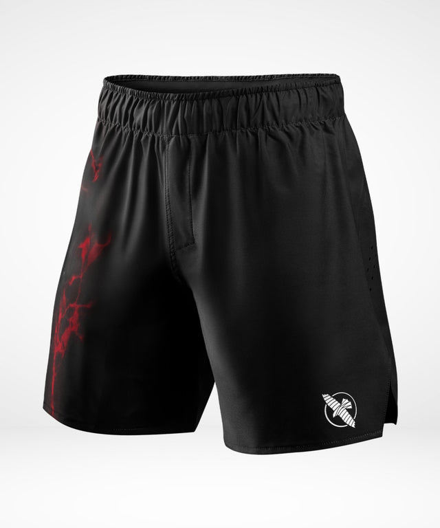 Pantalones de grappling BJJ Hayabusa x UFC – Negro/Rojo