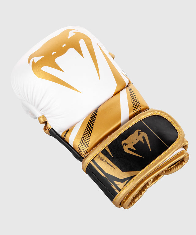 Mănuși MMA de sparring Venum Challenger 3.0 – Alb/Negru/Auriu