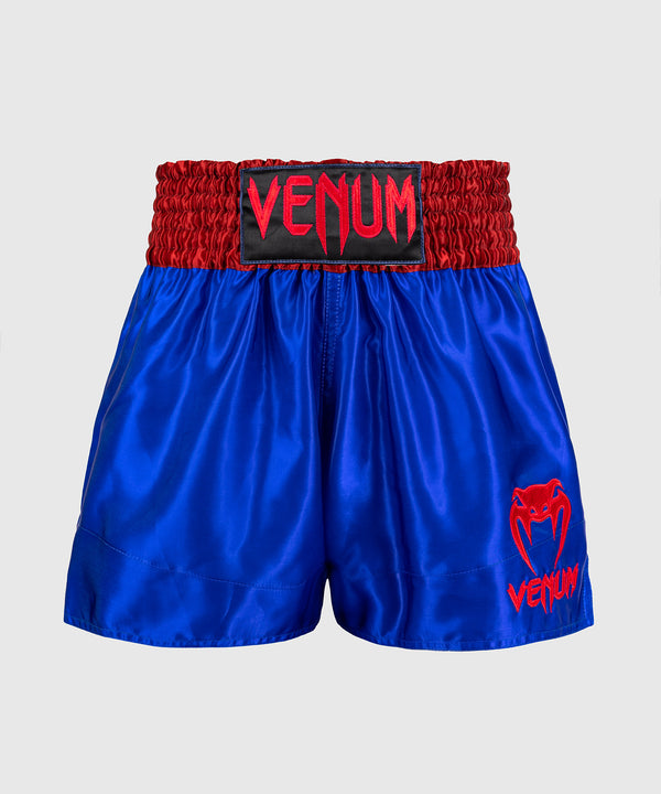 Pantaloni scurți de kickboxing Venum Classic – Albastru Navy/Roșu