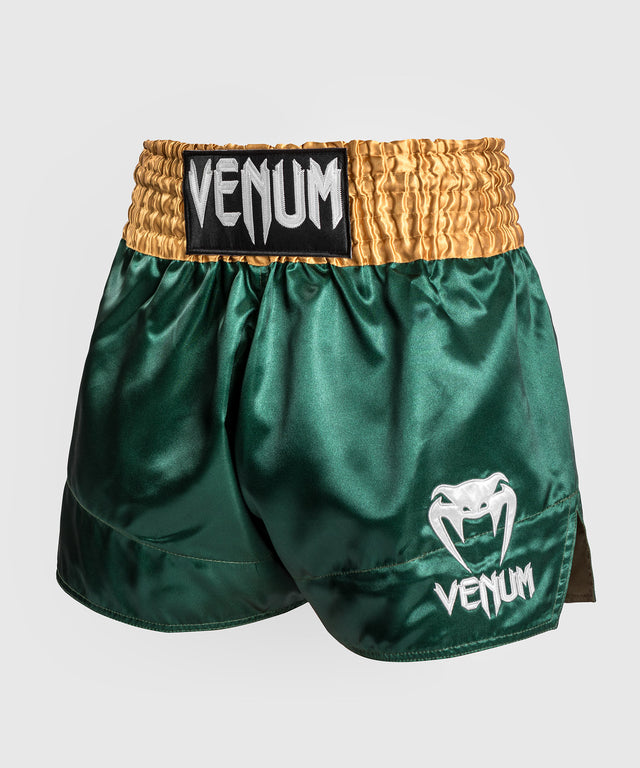 Shorts de kickboxing Venum Classic 2.0 – Vert/Or/Blanc