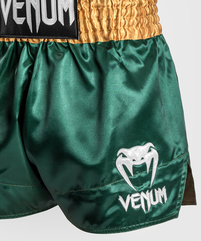 Shorts de kickboxing Venum Classic 2.0 – Vert/Or/Blanc
