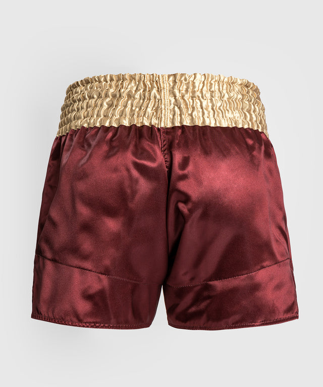 Spodenki do kickboxingu Venum Classic 2.0 – Bordowy/Złoty/Biały