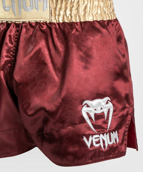 Venum Kickboxing shorts Classic 2.0 – Bordeaux rød/guld/hvid