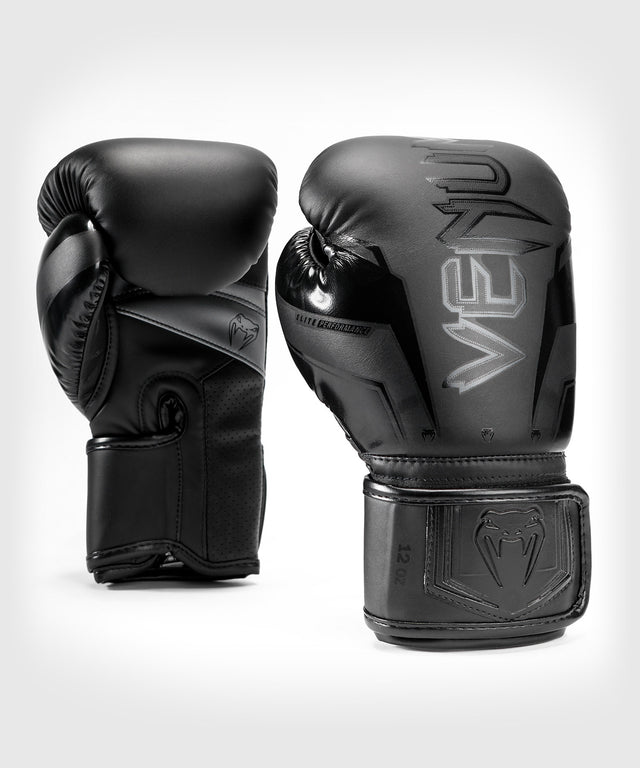 Venum Elite Evo boksehandsker - sort/sort