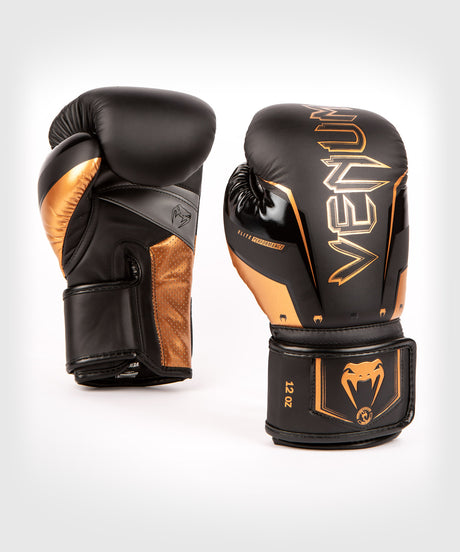 Luvas de boxe Venum Elite Evo – Preto/Bronze