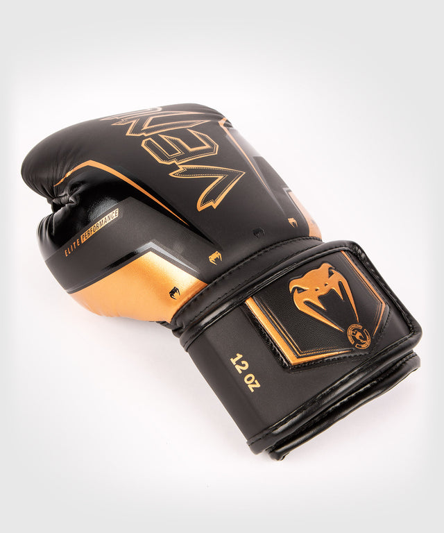 Venum Elite Evo Boksehandsker – Sort/Bronze