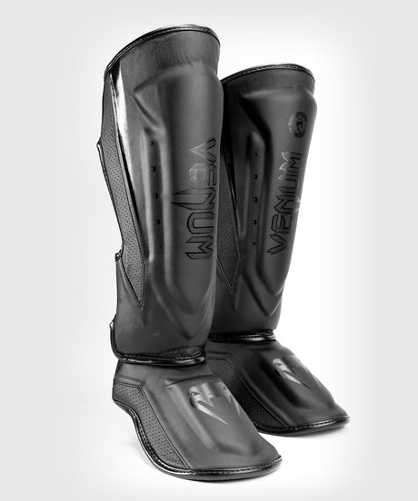 Venum Schienbeinschoner Kickboks Elite Evo – Schwarz/Schwarz