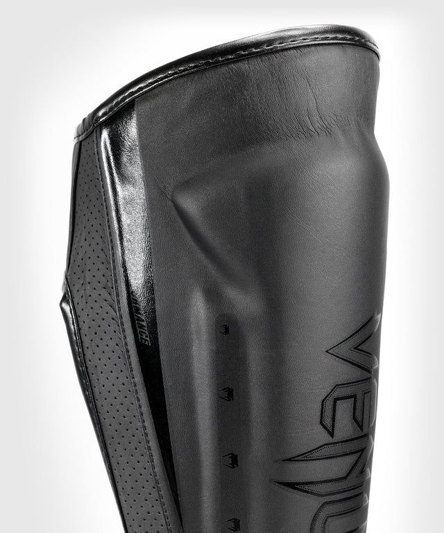 Venum Skinnebensbeskyttere Kickboxing Elite Evo - Sort/Sort