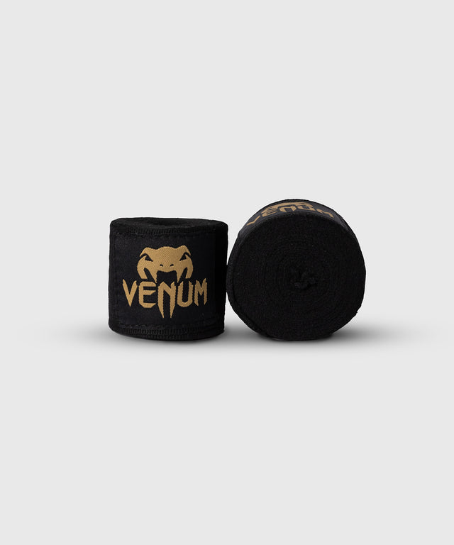 Venum Bandaje de box – Negru/Auriu