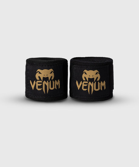 Ligaduras de boxe Venum – Preto/Ouro