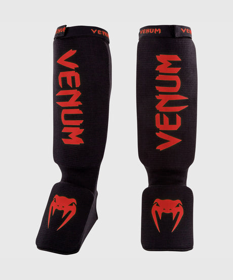 Venum Schienbeinschoner Kickbox Kontact – Schwarz/Rot