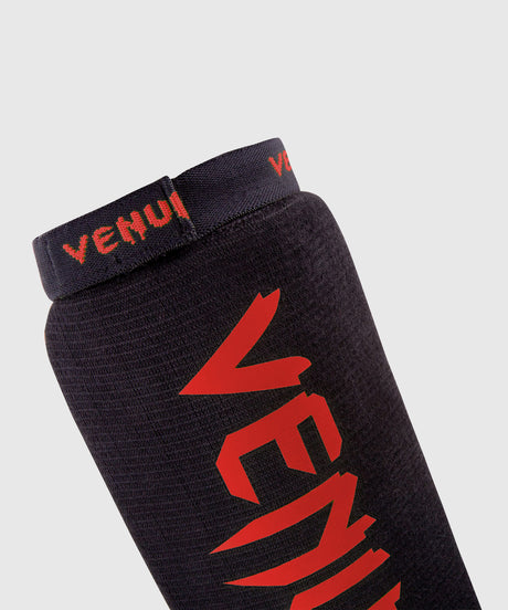 Venum Schienbeinschoner Kickbox Kontact – Schwarz/Rot