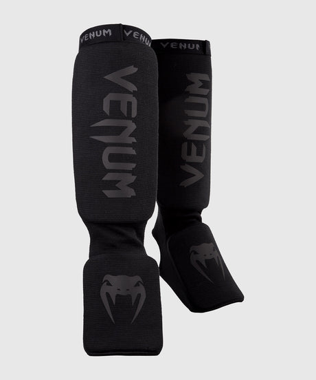 Caneleiras de kickboxing Venum Kontact – Preto/Preto