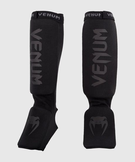 Caneleiras de kickboxing Venum Kontact – Preto/Preto