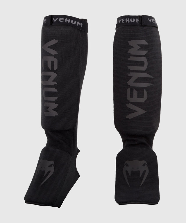Venum Skinnebensbeskyttere Kickboxing Kontact - Sort/Sort