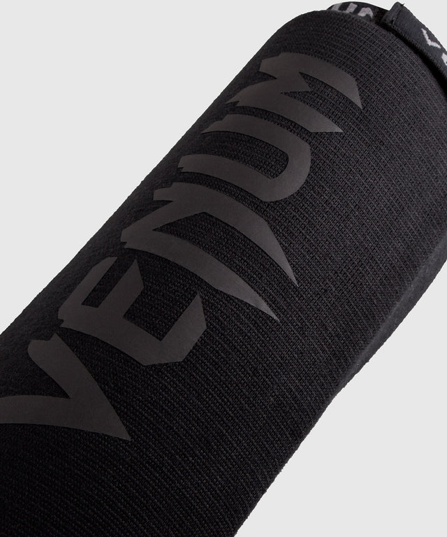 Venum Skinnebensbeskyttere Kickboxing Kontact - Sort/Sort